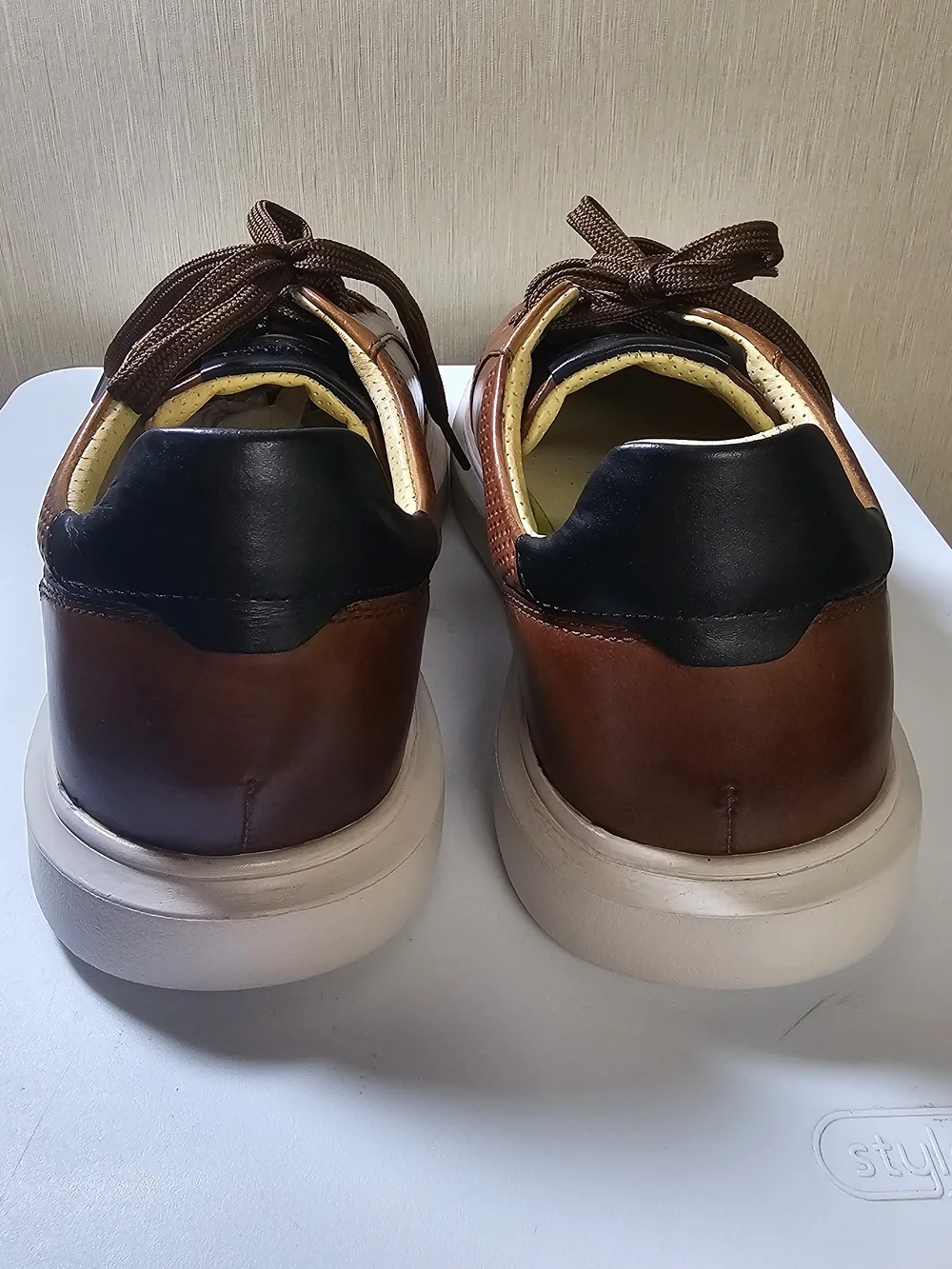 Florsheim Social LT Sneaker Men’s 9M Cognac Brown Leather Comfortech
